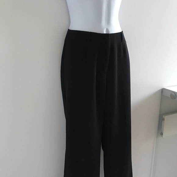 Sisley Black Straight Cut Lightweight Summer Pants Y2K 90’s - Picture 4 of 16